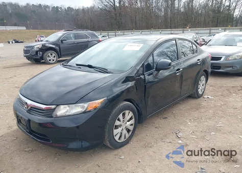 2012 Honda Civic Lx из США, поврежденный, VIN 2HGFB2F58CH520337